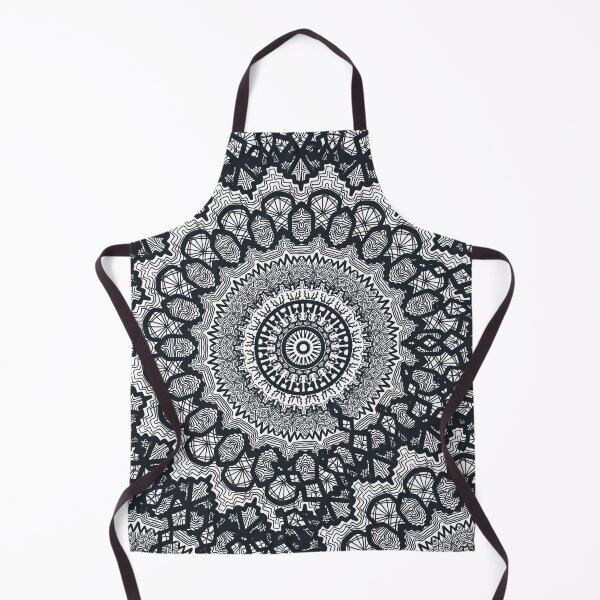 Item preview, Black and White Circle Geometric Mandalas designed and sold by GoldenZodiac888.