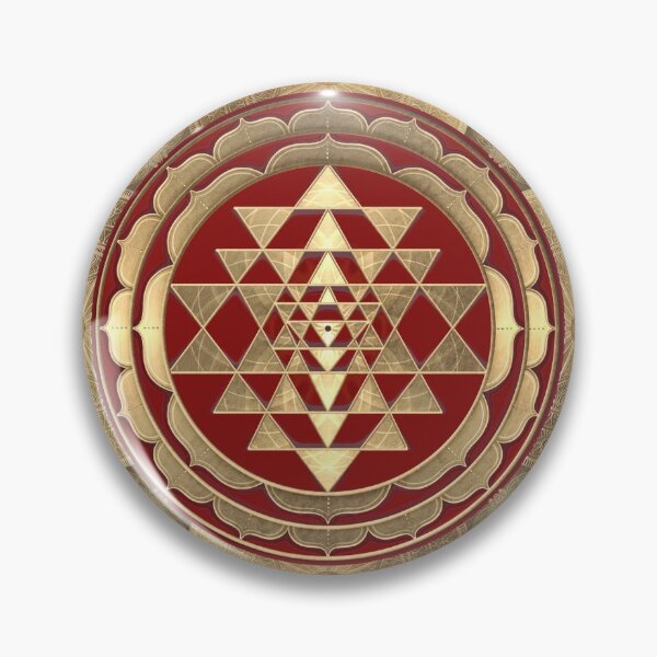 Item preview, GOLDEN SRI YANTRA (temple umber background) designed and sold by DigitalZealot.