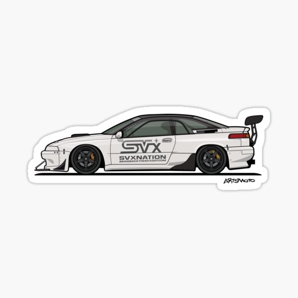 Subaru Alcyone SVX Track Car by Monkey Crisis On Mars Sticker