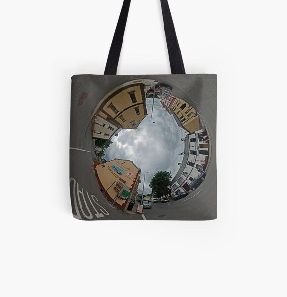 Carrick Crossroads, Donegal - Sky In All Over Print Tote Bag
