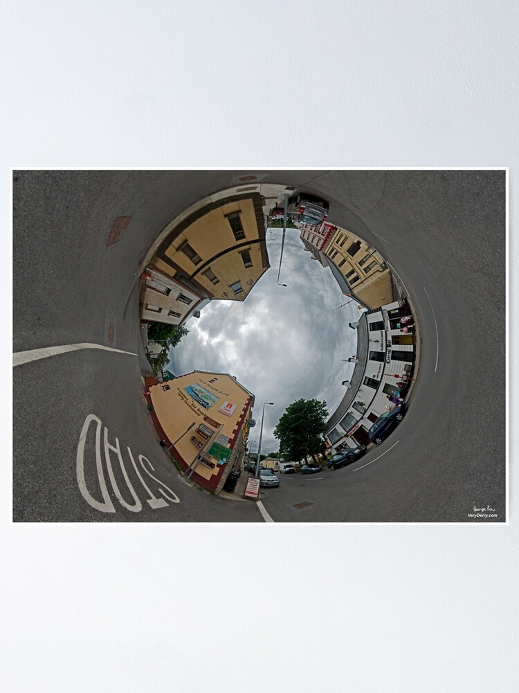 Alternate view of Carrick Crossroads, Donegal - Sky In Poster