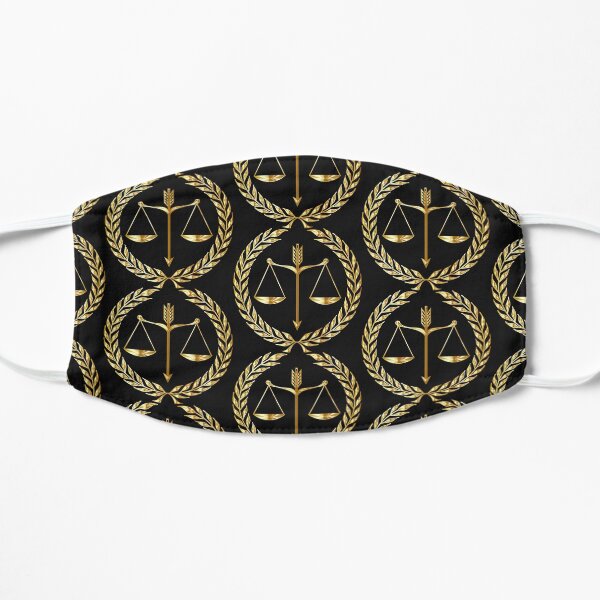 Scales of Justice. Flat Mask