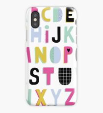 Super alphabet iPhone Case/Skin