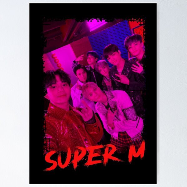 Item preview, SuperM Kpop Group Members Purple Korean Kpop RGB Color Design designed and sold by Piosenka Art.