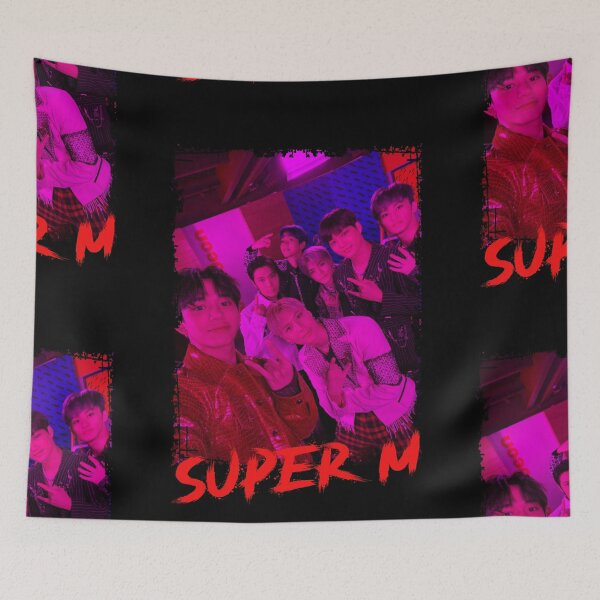 Item preview, SuperM Kpop Group Members Purple Korean Kpop RGB Color Design designed and sold by Piosenka Art.
