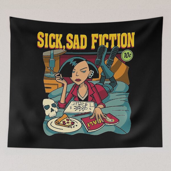 Item preview, SICK SAD FICTION Wonder Daria Movie Strong Woman Bravery JANE LANE designed and sold by DariaWonderful.