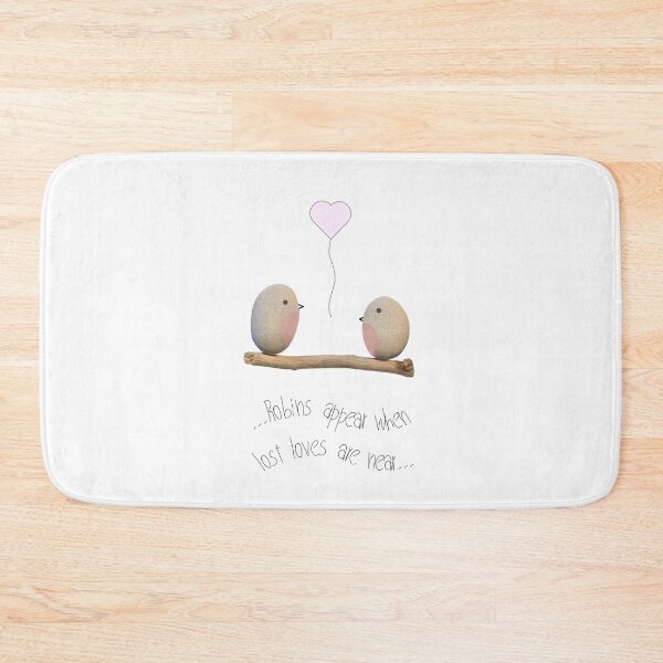 Item preview, Pebble Art. "Robins appear when lost loves are near..." designed and sold by KrokoStories.