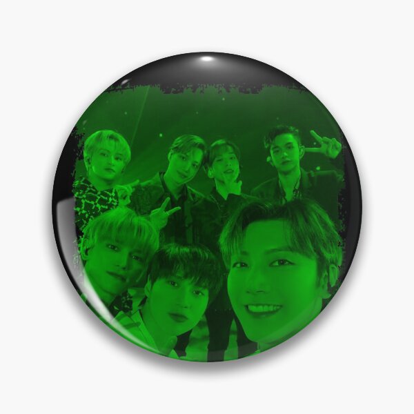 Item preview, SuperM Kpop Group Members Green Korean Kpop RGB Color Design designed and sold by Piosenka Art.