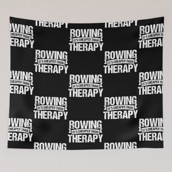 Item preview, Rowing Its Cheaper Than Therapy Rowing Boat Loves Rowing  designed and sold by LyfeStam.