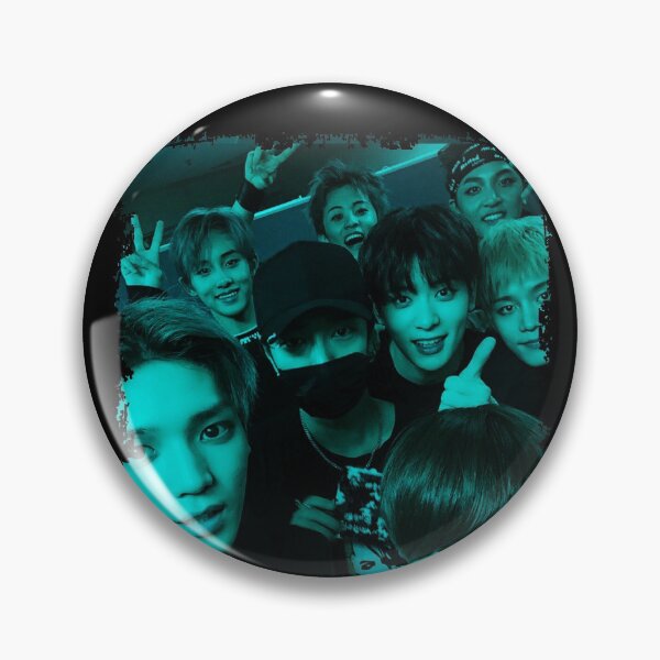 Item preview, SuperM Kpop Group Members Blue Korean Kpop RGB Color Design designed and sold by Piosenka Art.