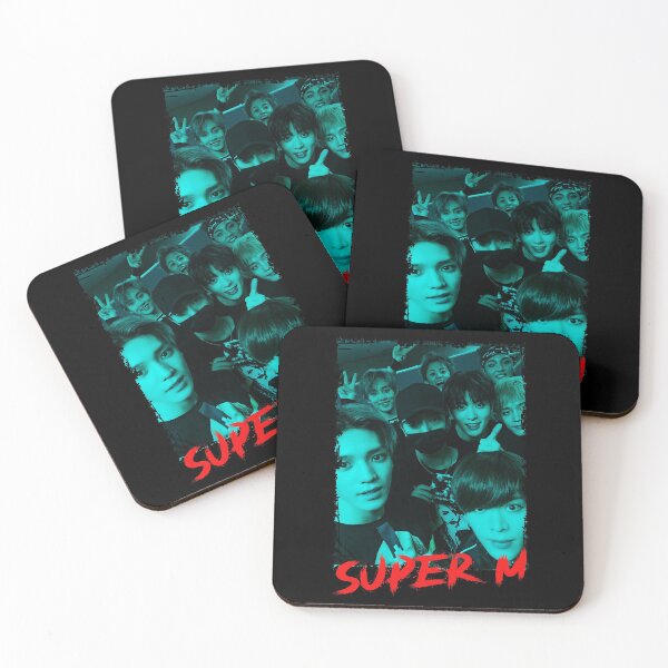 Item preview, SuperM Kpop Group Members Blue Korean Kpop RGB Color Design designed and sold by Piosenka Art.