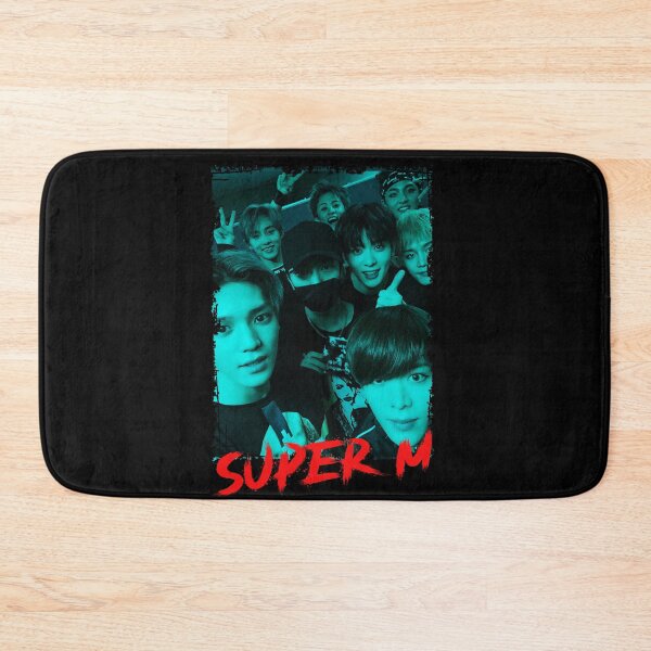 Item preview, SuperM Kpop Group Members Blue Korean Kpop RGB Color Design designed and sold by Piosenka Art.