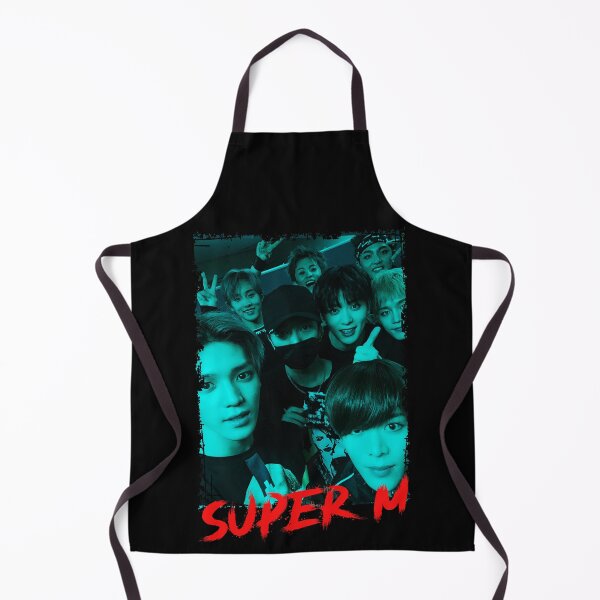 Item preview, SuperM Kpop Group Members Blue Korean Kpop RGB Color Design designed and sold by Piosenka Art.