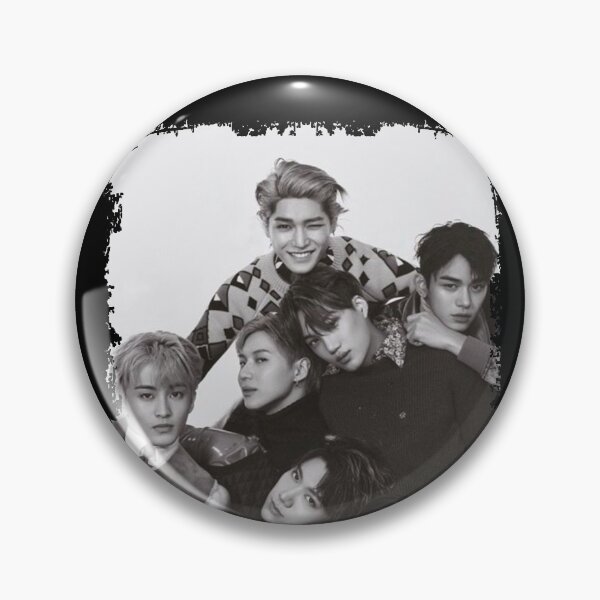 Item preview, SuperM Kpop Group Members black and white Korean Kpop RGB Color Design designed and sold by Piosenka Art.