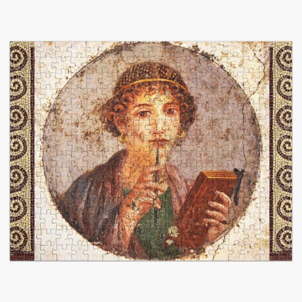 Vista previa del artículo con la obra «FRESCO DE POMPEYA DE SAPO Pintura mural romana antigua», diseñado y vendido por BulganLumini.