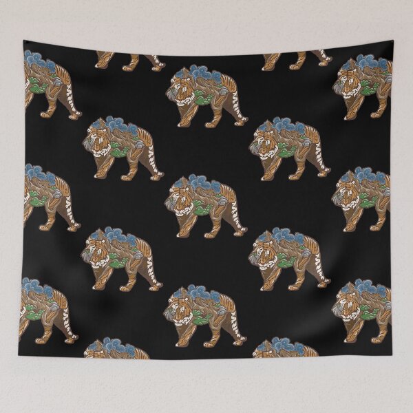 Item preview, abstract tiger shaped  designed and sold by azadselvey.