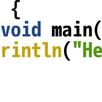 Artwork thumbnail, Hello World Java Code - Light Syntax Scheme Coder Design by geeksta