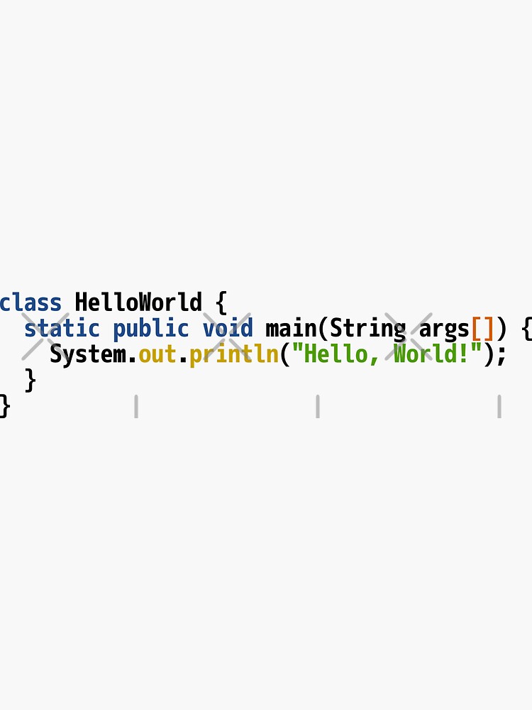 Hello World Java Code - Light Syntax Scheme Coder Design by geeksta