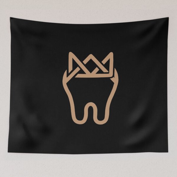 Item preview, Golden tooth with crown logo designed and sold by guaka-molly.