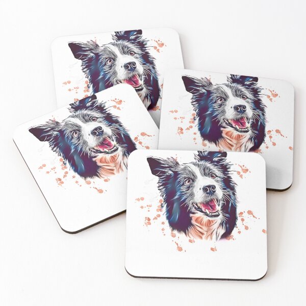 Item preview, sweet Border Collie Portrait Pet Lover gift designed and sold by Kalli-design.