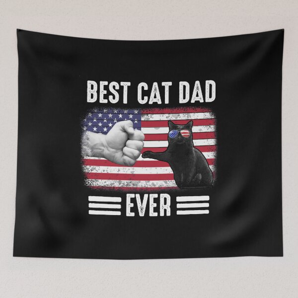 Item preview, La mejor camiseta de Cat Dad Ever designed and sold by ThuyPhamStore.