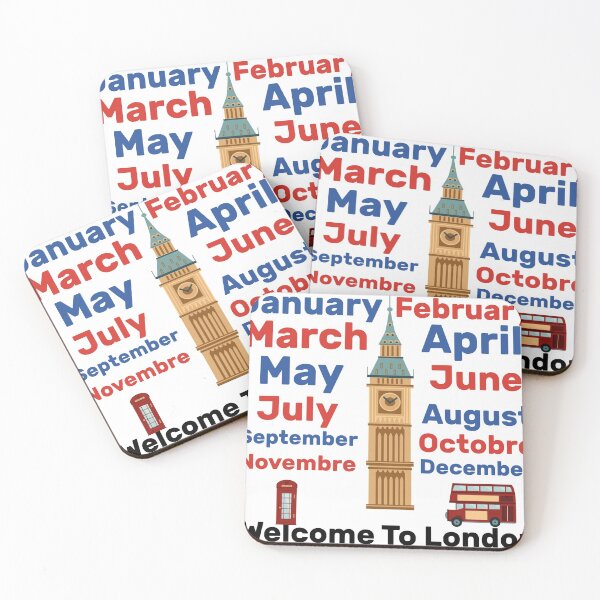 Item preview, The Months Of The Year In English - Welcome To London designed and sold by medbdj.