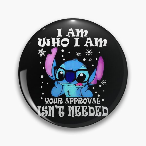 Item preview, I Am Who I Am Your Approval Isnt Needed Glasses Stitch Christmas Funny  designed and sold by nelskraasch.