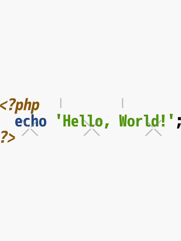 Hello World PHP Code - Light Syntax Scheme Coder Design by geeksta