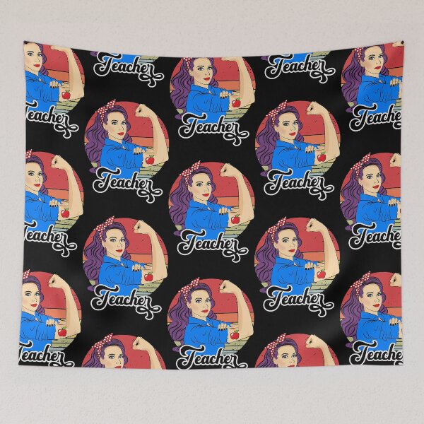 Item preview, Teacher Vintage Female Strong Woman Appreciation Teaching  designed and sold by jaiydendic.