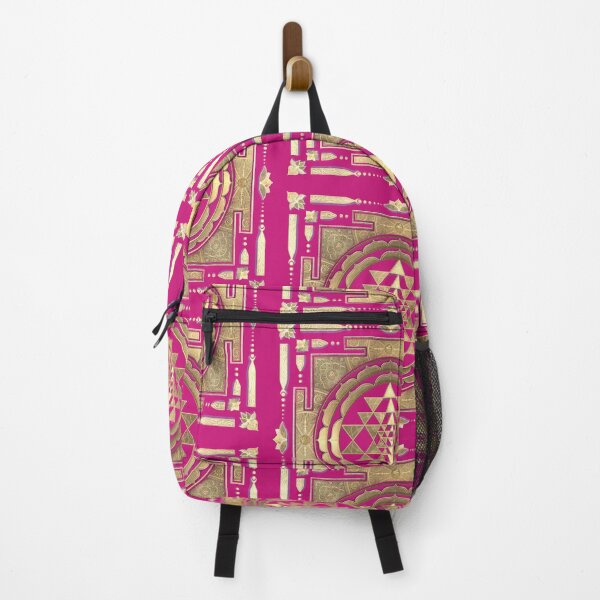 Item preview, GOLDEN SRI YANTRA (lotus pink background) designed and sold by DigitalZealot.