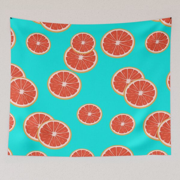 Item preview, Oranges Fruit Summer Blue Pattern designed and sold by heyitsIrish.
