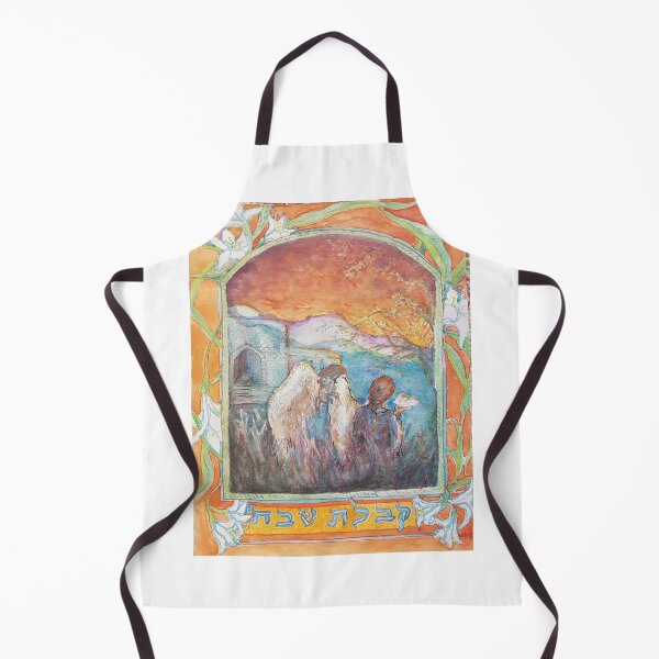 Item preview, Kabbalat Shabbat guache painting designed and sold by EsterKarenAida.