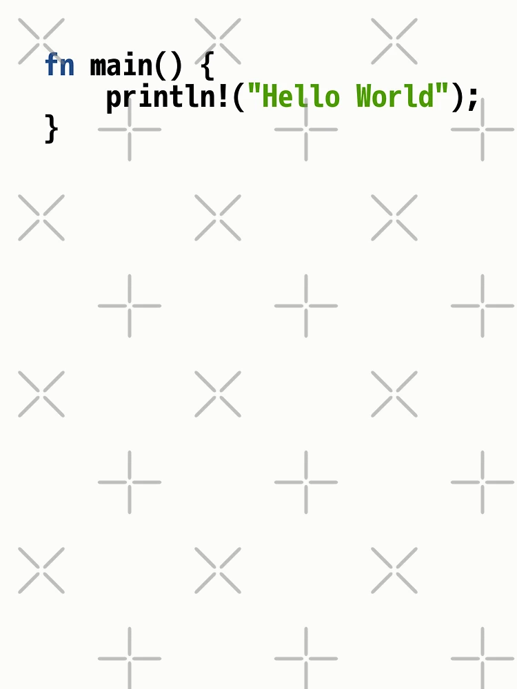 Thumbnail 6 of 6, Pullover Sweatshirt, Hello World Rust Code - Light Syntax Scheme Coder Design designed and sold by geeksta.