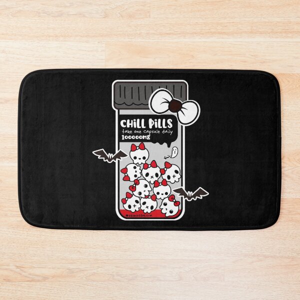 Item preview, chill pills cute skull cartoon designed and sold by princessmi-com.