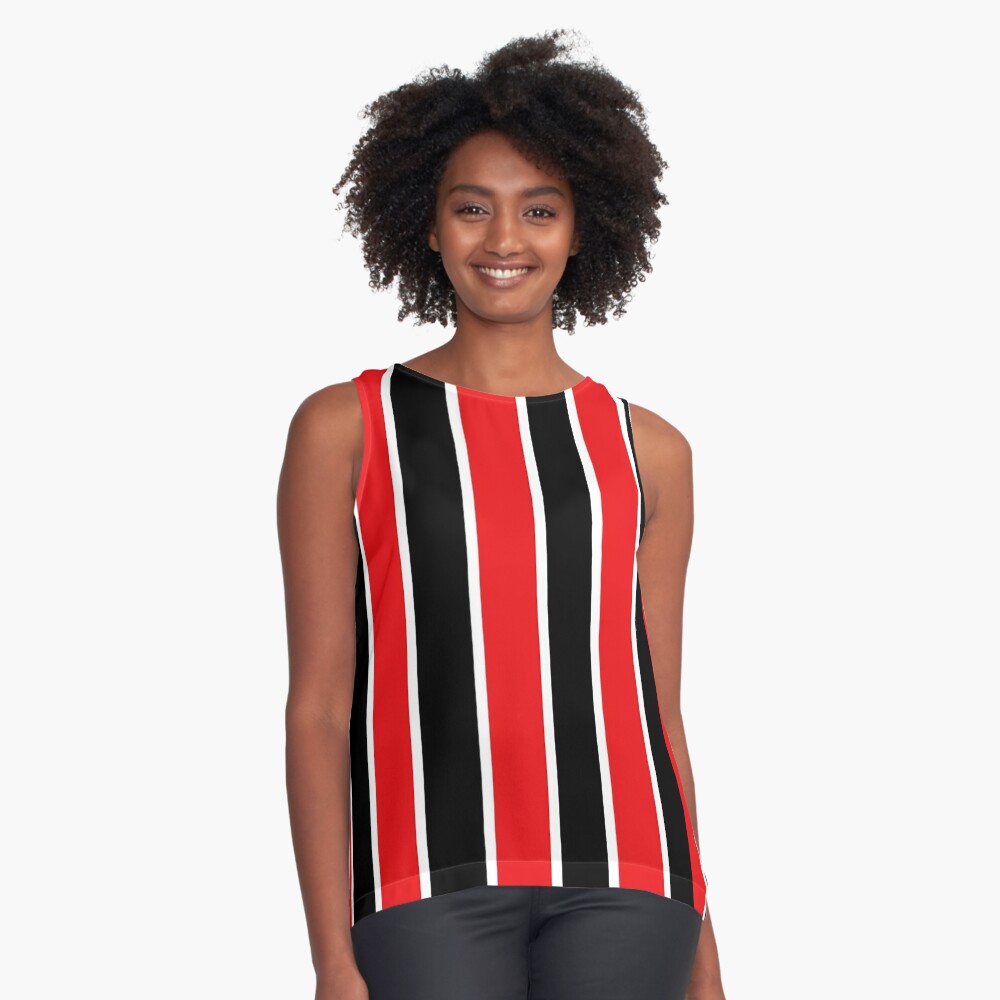 Black White Red Stripe Zip Front Bodysuit - Tyria – Rebellious Fashion