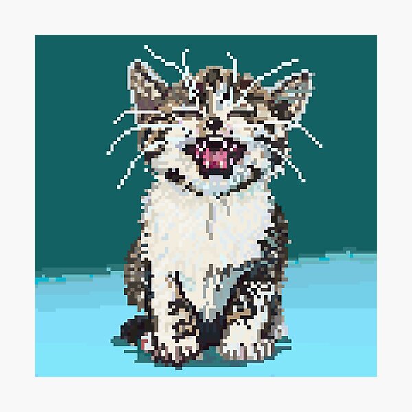 PonderLore on X: Furry feline playing with a ball. #fur #pixelart #ドット絵  #pixel_dailies @Pixel_Dailies  / X