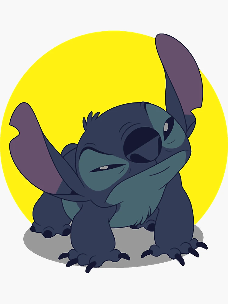 Good Bad Level Stitch Sticker for Sale by HelenCanfield