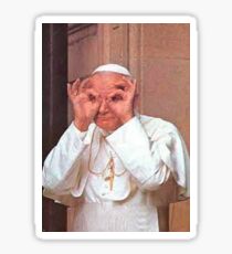 Silly Pope Sticker