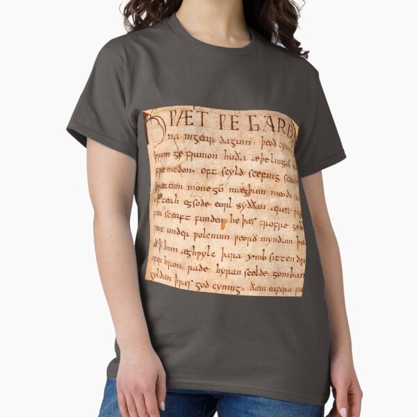 Beowulf's oldest known written copy. Classic T-Shirt