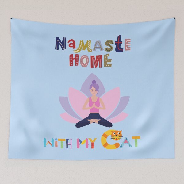 Item preview, Namaste At Home With My Cat designed and sold by Perceptible.