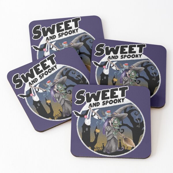 Item preview, Sweet and Spooky Witch Monkey Candy Halloween designed and sold by 99vectors.