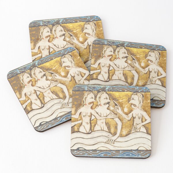 Item preview, Medieval Mermaids designed and sold by Vintage Designs +.