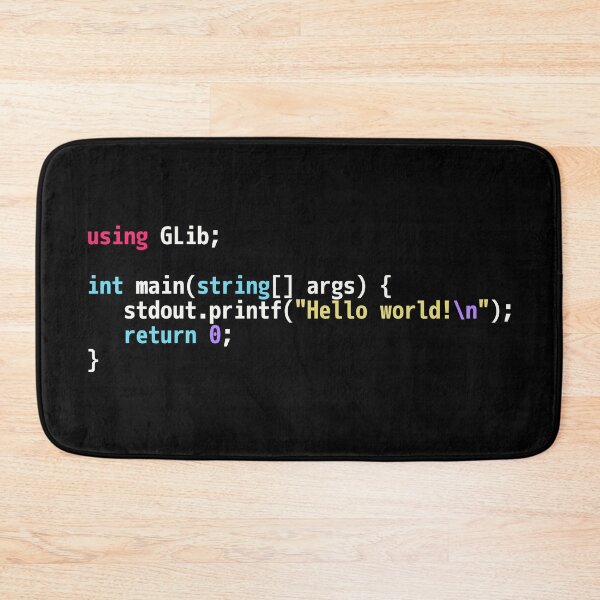 Item preview, Hello World Vala Code - Dark Syntax Scheme Coder Design designed and sold by geeksta.