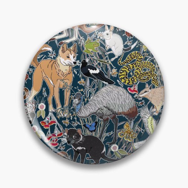 Item preview, fauna Australiana - teal designed and sold by Claire Bowley.