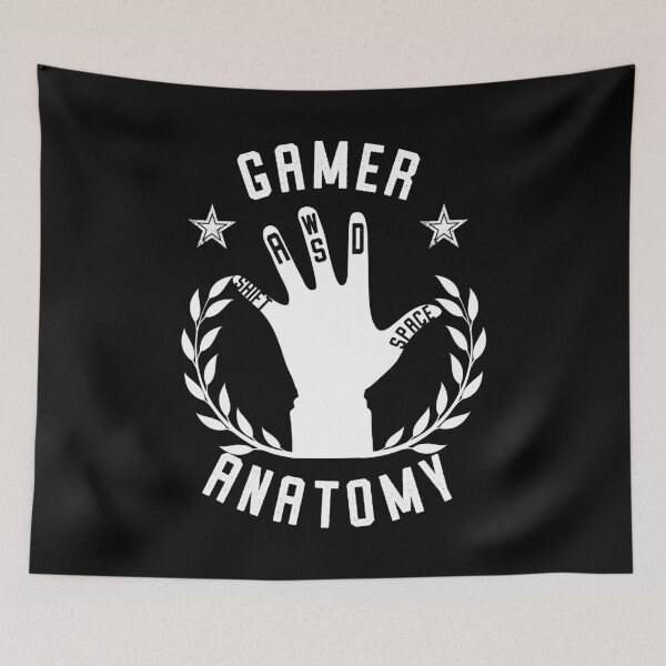Item preview, Gamer anatomy | WASD gaming designed and sold by BananaKivi.