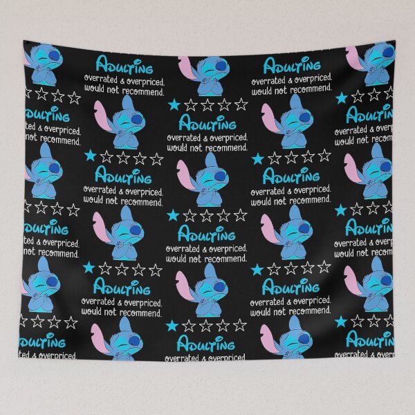 Item preview, Stitch adulting overrated and overpriced would not recommend funny  designed and sold by katrielvergo.