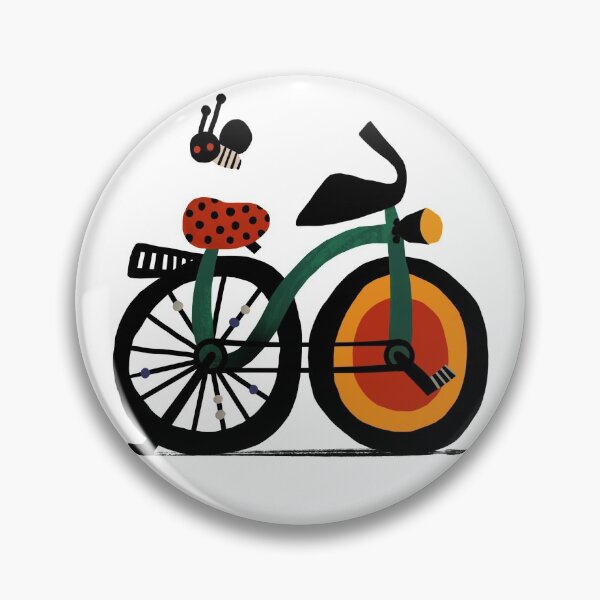 Item preview, Multicolored bicycle and bug designed and sold by holaholamariela.