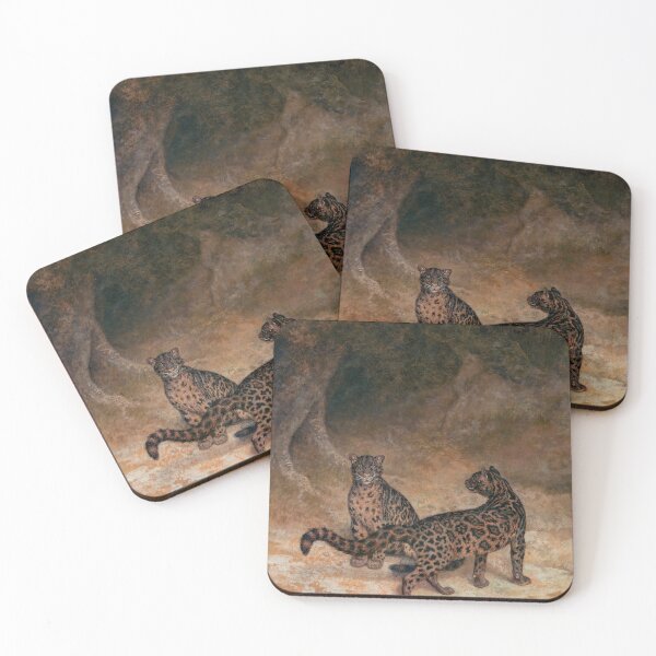 Item preview, Clouded Leopards (ca. 1825) painting in high resolution by Jacques–Laurent Agasse designed and sold by Darcie Smith.