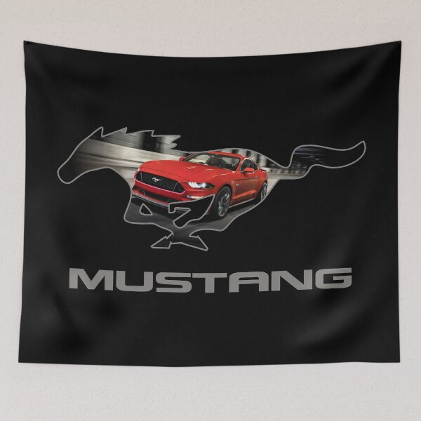 Item preview, Diseño del emblema del logotipo de Ford Mustang GT (rojo sobre negro) designed and sold by TheCartist.