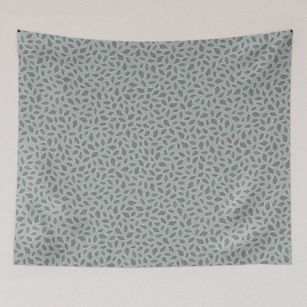 Item preview, retro leaves - light blue designed and sold by Claire Bowley.